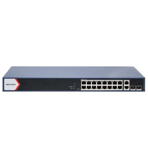 سويتش هيكفيجن 16 منفذ 10/100/1000 ميجابت في الثانية PoE + منفذين (RJ45) 10/100/1000 ميجابت في الثانية + منفذين فايبر اوبتكال 10/100/1000 ميجابت في الثانية 125 وات DS-3E1520P-EI/M Smart Managed Rackmount