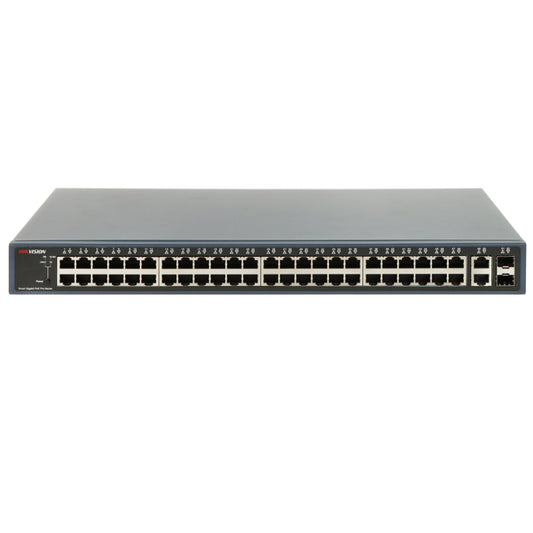 Hikvision DS-3E1552P-SI Smart Managed Rackmount Switch 48 Ports PoE 10/100/1000Mbps + 2 Ports RJ45 10/100/1000Mbps + 2 Ports SFP 10/100/1000Mbps 470W