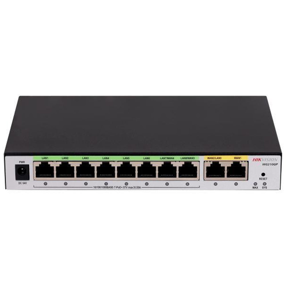 راوتر هيكفيجن الكل في واحد 8 منافذ 1000 ميجابايت في ثانيةDS-3WG210GP-SI PoE