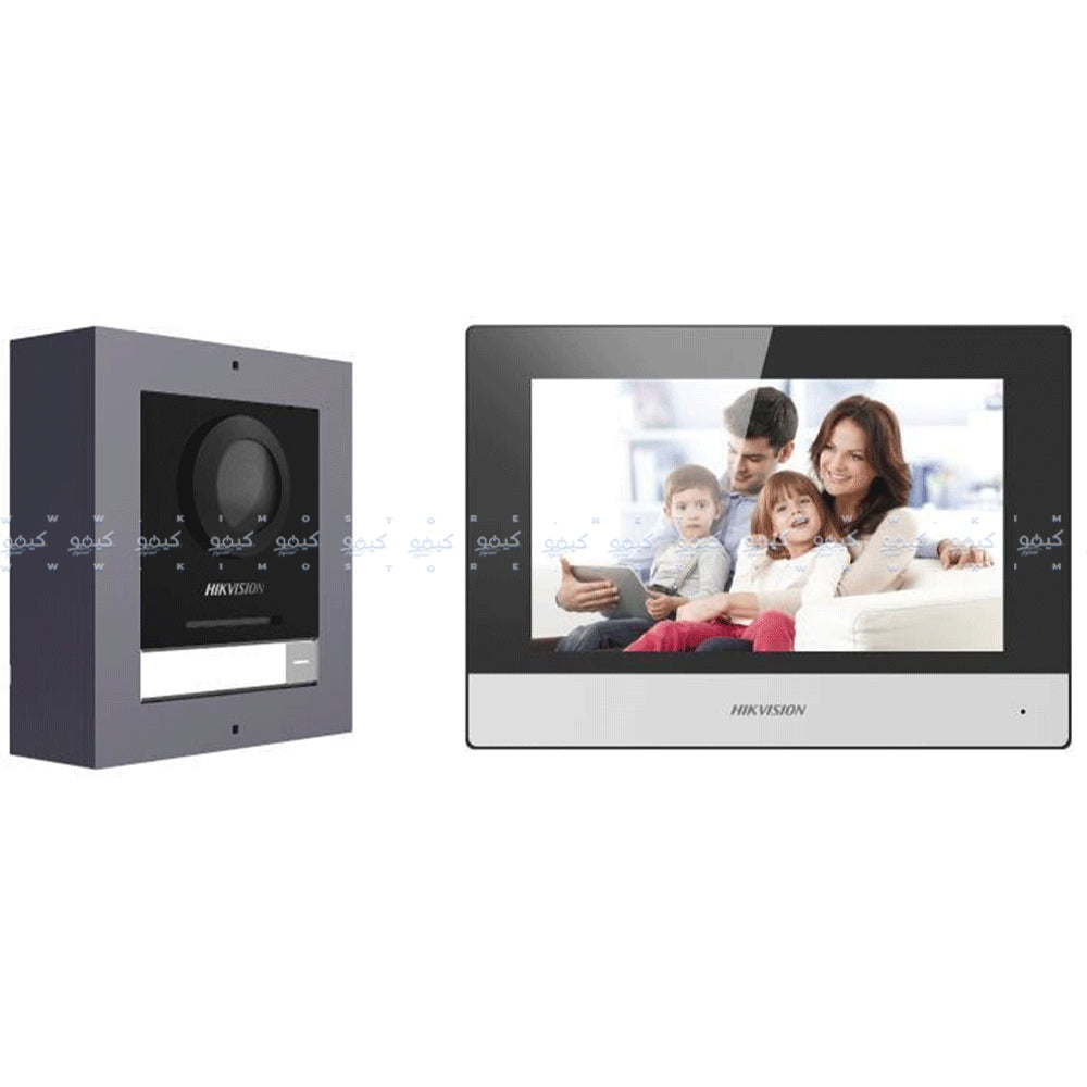 انتركم للاتصال الداخلي عبر الفيديو IP هيكفيجن DS-KIS602-(B)