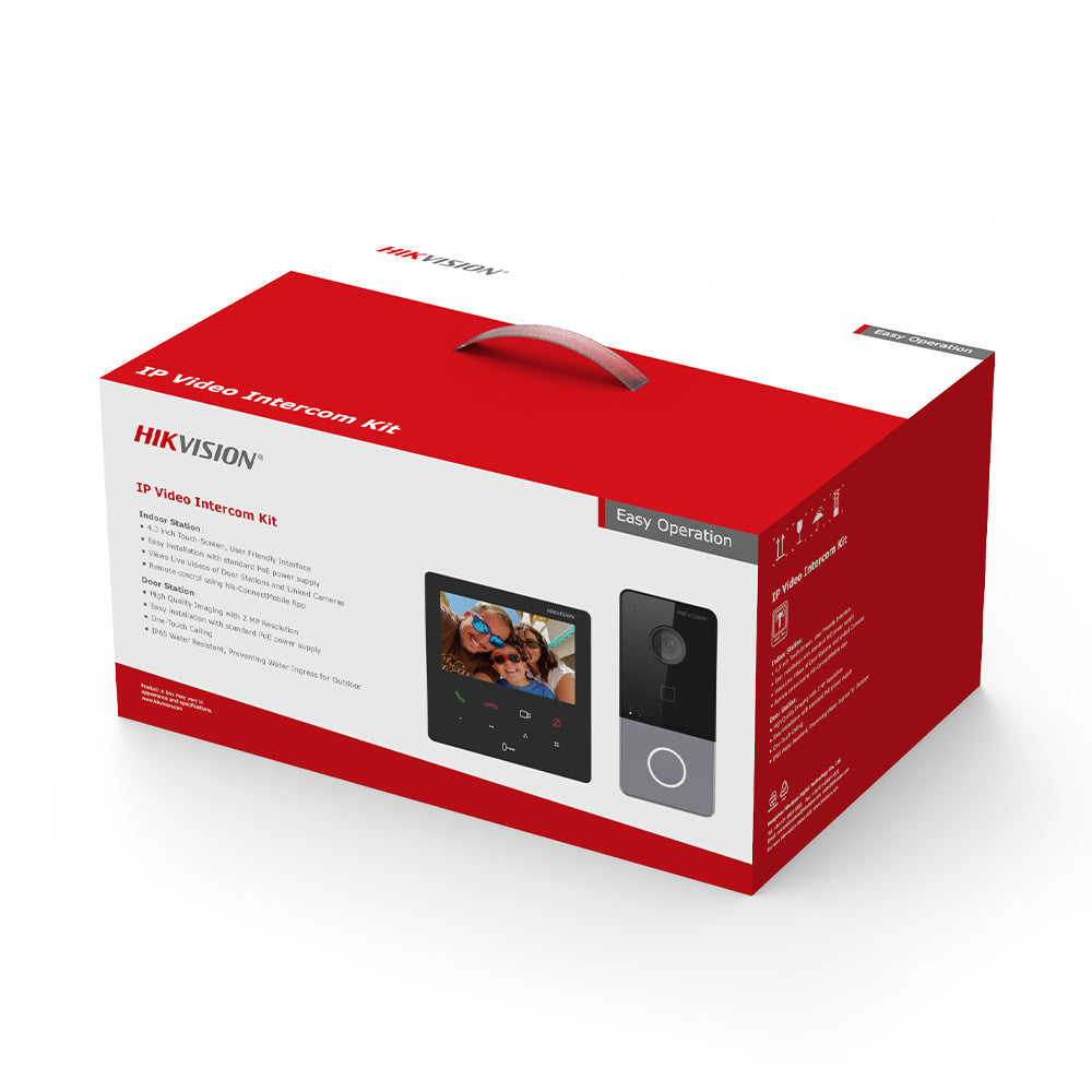 انتركم للاتصال الداخلي عبر الفيديو IP هيكفيجن DS-KIS606-P