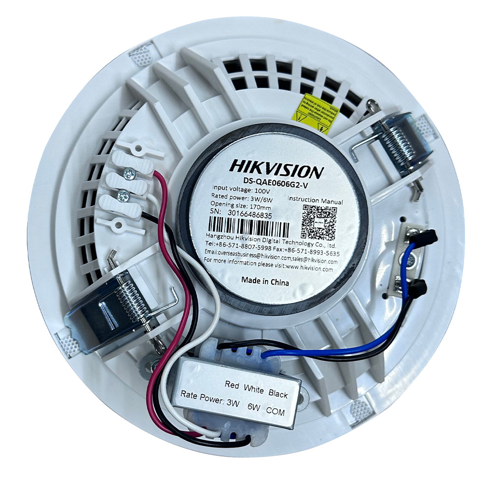 Hikvision DS-QAE0606G2-V Analog Frameless Ceiling Speaker 6W