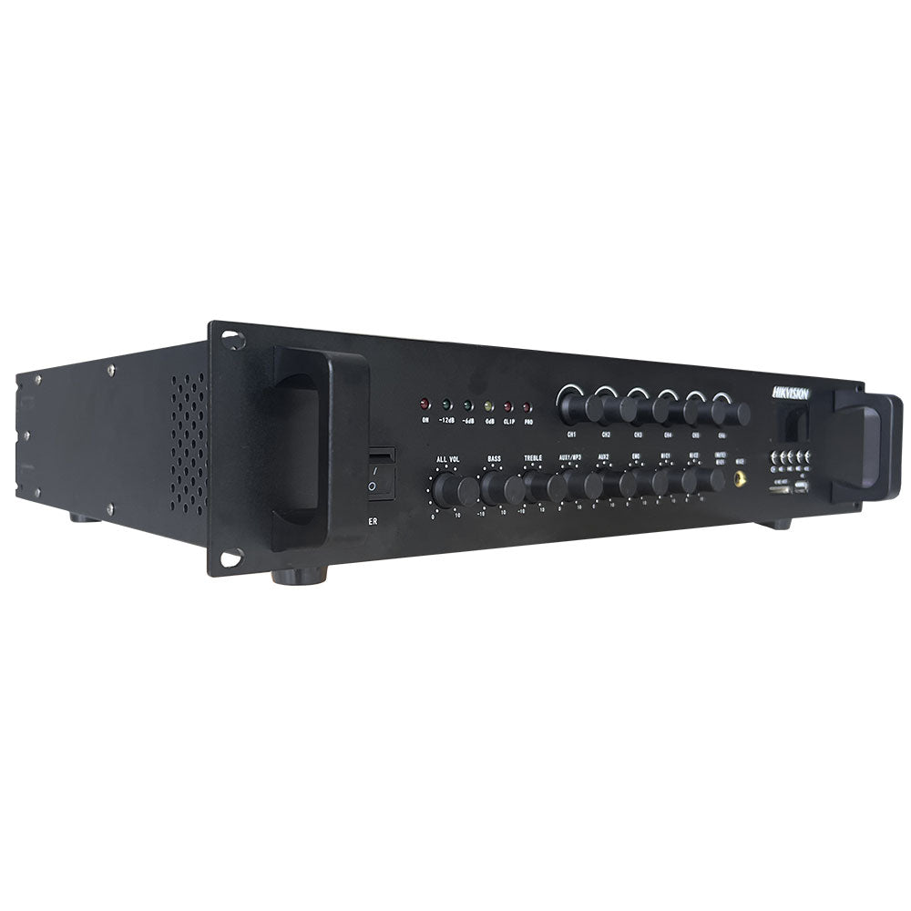 مضخم صوت انالوج هيكفيجن 120 وات DS-QAE0A120G1-VB6 6-Zone - أسود