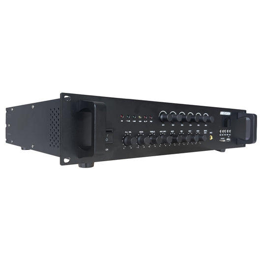 Hikvision DS-QAE0A240G1-VB6 6-Zone Analog Mixer Amplifier 240W - Black