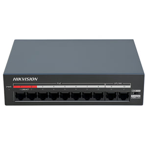 Hikvision DS-XS10-P Unmanaged Desktop Switch 8 Ports PoE 10/100Mbps + 2 Ports RJ45 10/100Mbps