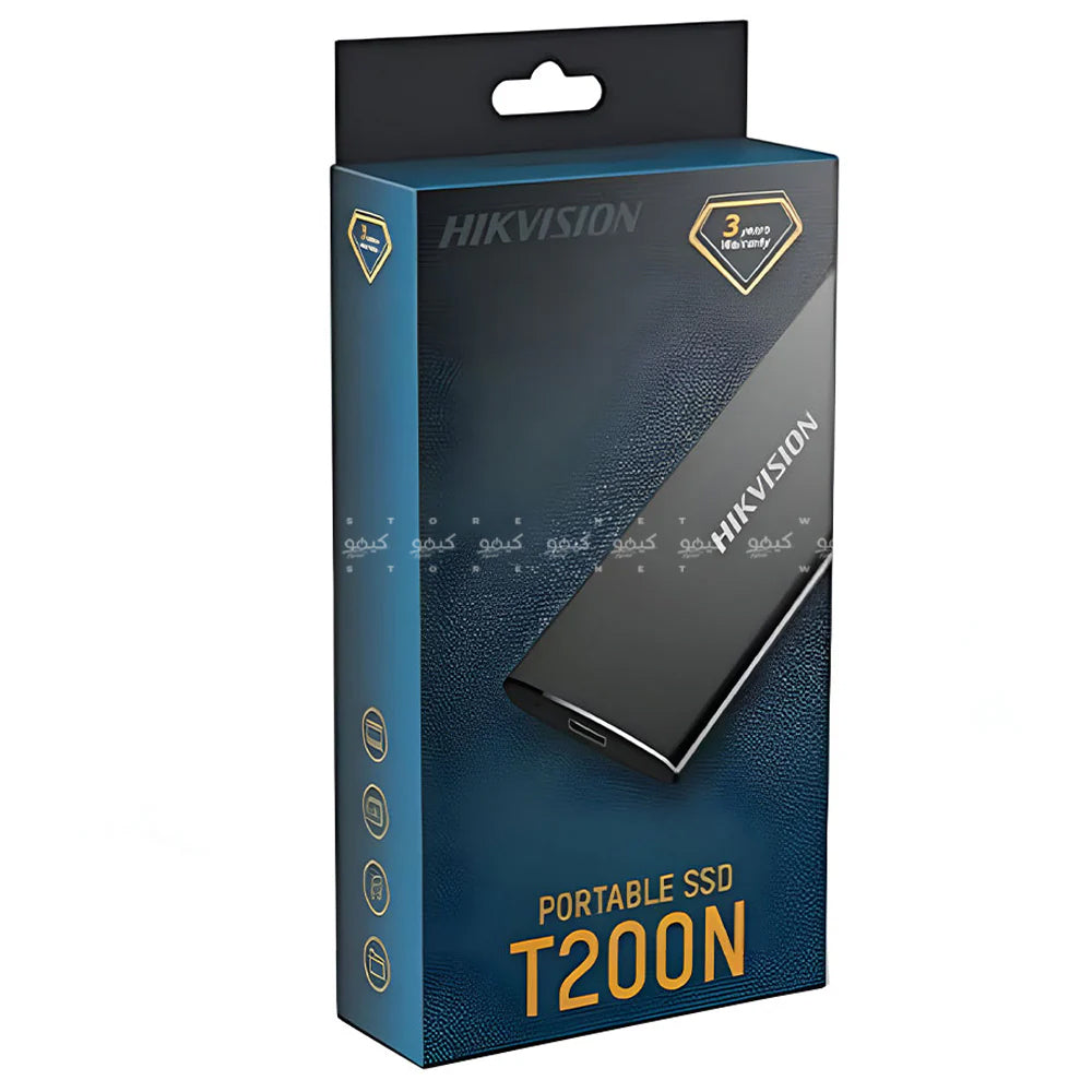 Hikvision T200N 512GB Portable External SSD Drive - Black