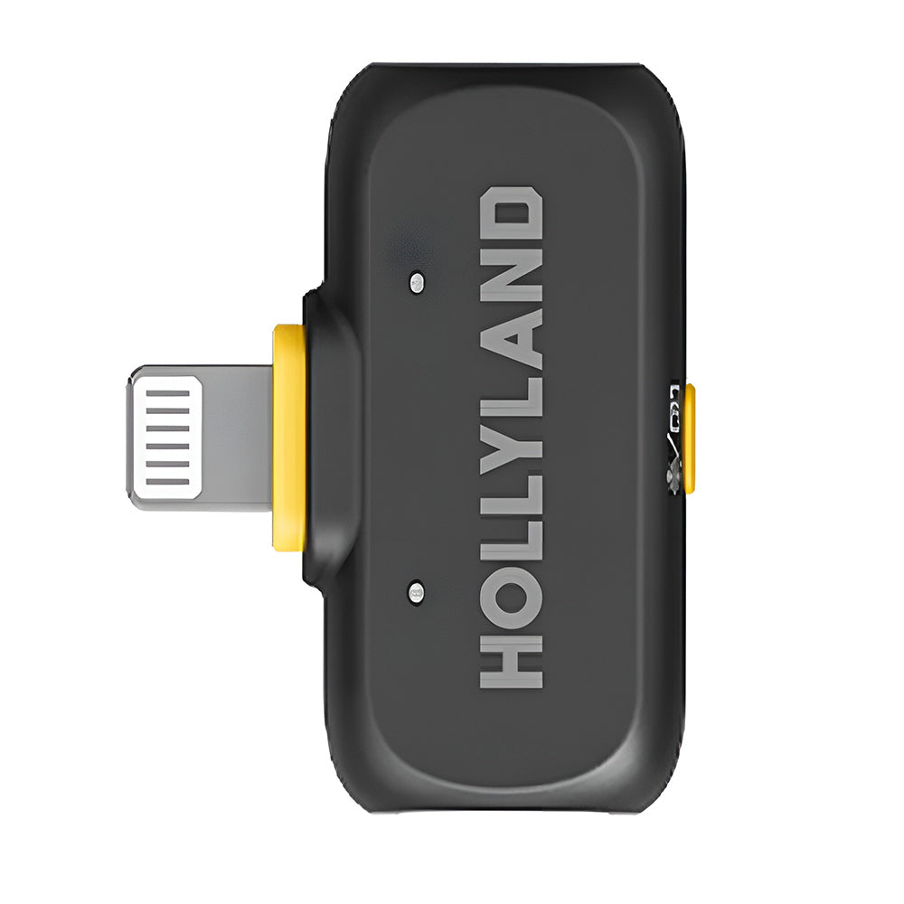 Hollyland LARK A1 Mini Duo Lightning 2.4GHz Dual Channel Wireless Lavalier Microphone System (Local Warranty) - Black