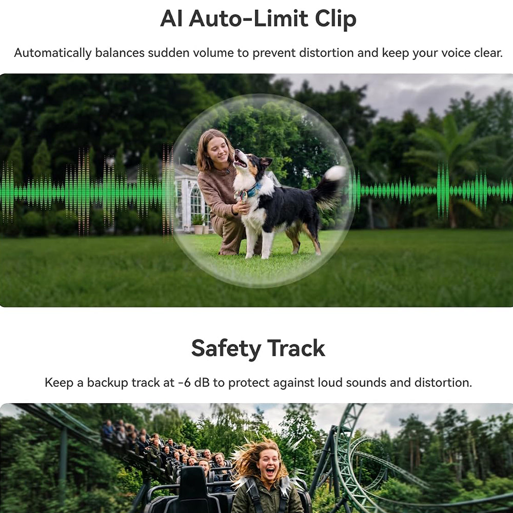 Hollyland LARK A2 Mini Duo Type-C 2.4GHz Dual Channel Wireless Lavalier Microphone System - Space Gray