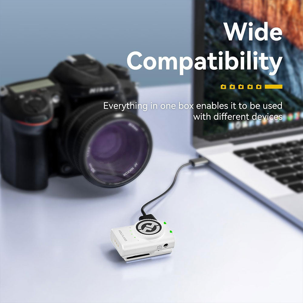 Hollyland LARK M2 Combo 3in1 2.4GHz Dual Channel Wireless Lavalier Microphone System (Local Warranty)