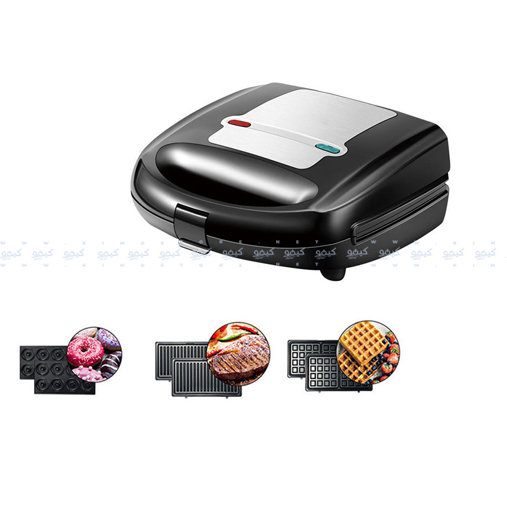 ماكينة إعداد الساندوتشات هوم جولد 750 وات 3 في 1 2023-2