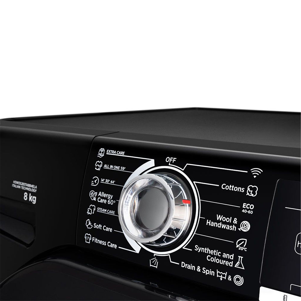 Hoover Front Load Fully Automatic Washing Machine H3WOS283TABB4ELA 8Kg - Black