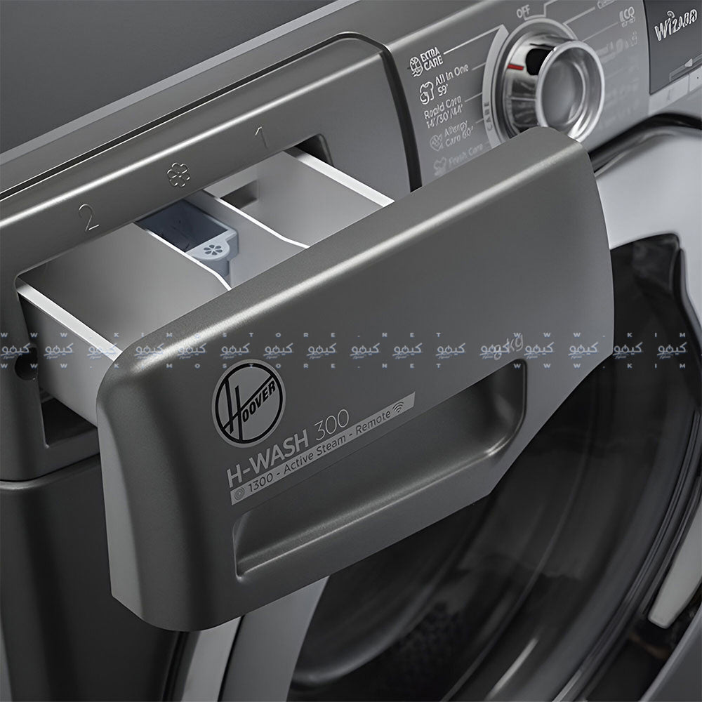 غسالة ملابس هوفر فول أتوماتيك تحميل أمامي 8 كجم H3WS383TAC3R-ELA - فضى