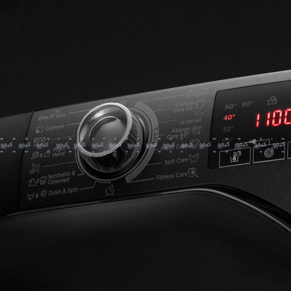 Hoover Front Load Fully Automatic Washing Machine Inverter H3WS17TMF3B-ELA 7Kg - Black