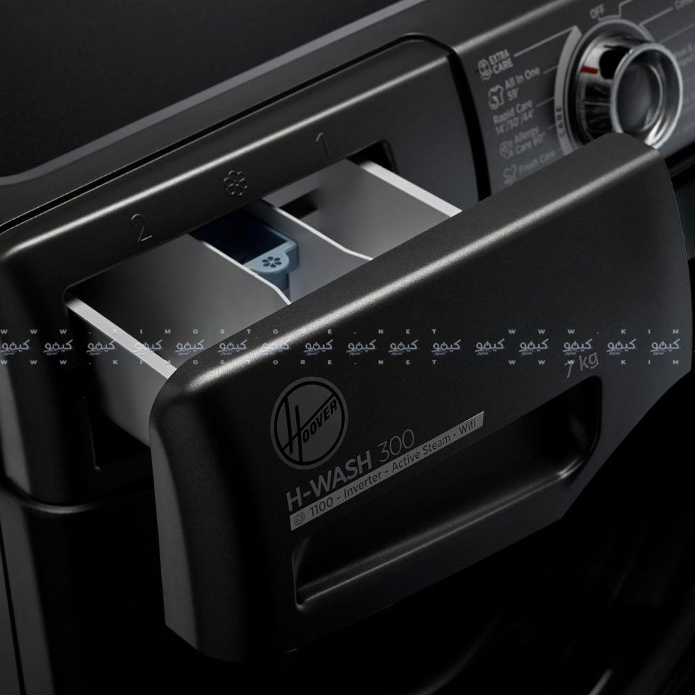 Hoover Front Load Fully Automatic Washing Machine Inverter H3WS17TMF3B-ELA 7Kg - Black