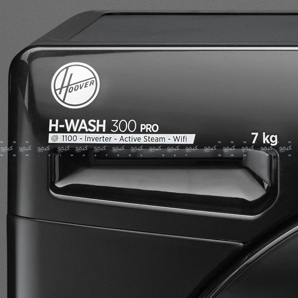 Hoover Front Load Fully Automatic Washing Machine Inverter H3WS17TMF3B-ELA 7Kg - Black