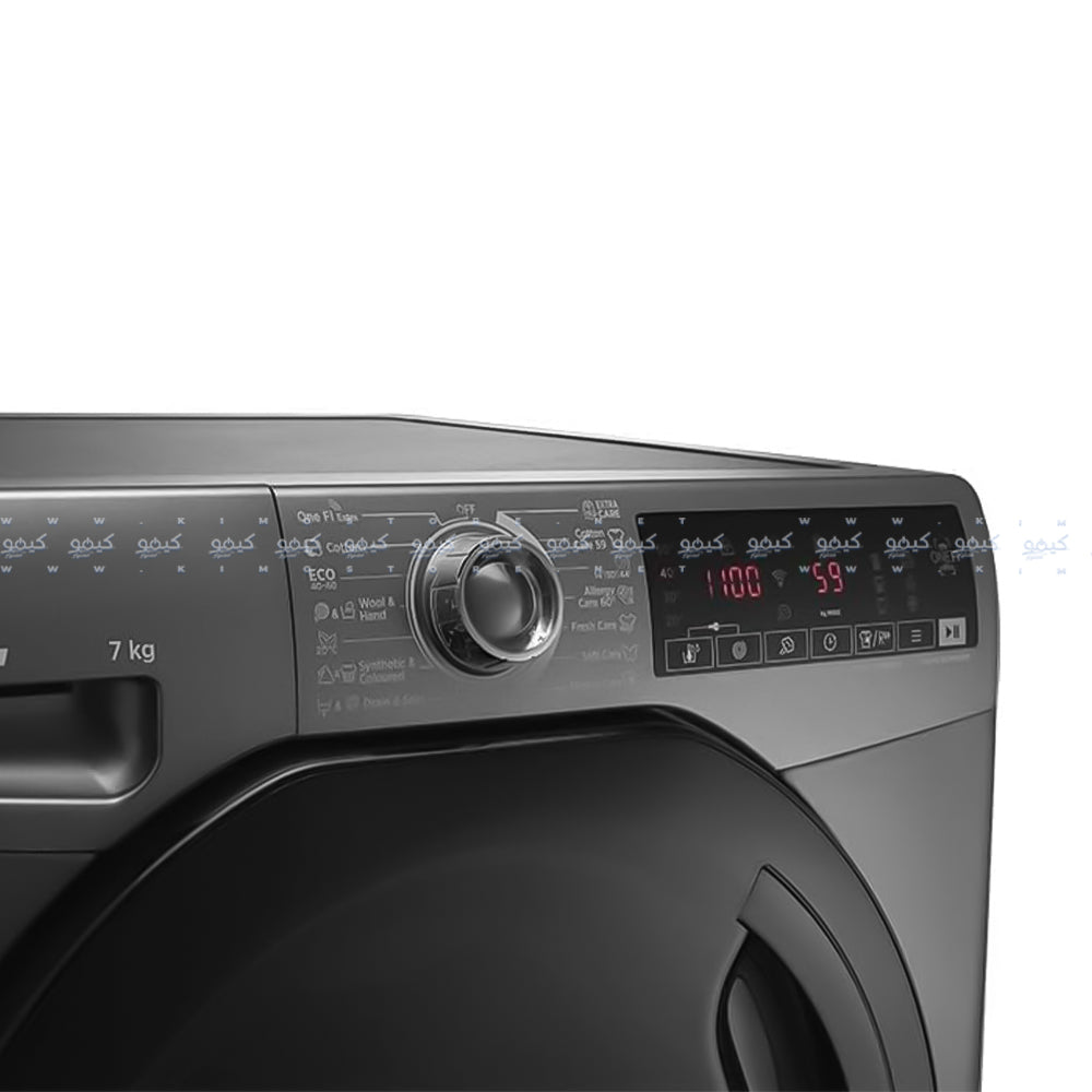 Hoover Front Load Fully Automatic Washing Machine Inverter H3WS17TMF3R-ELA 7Kg - Silver