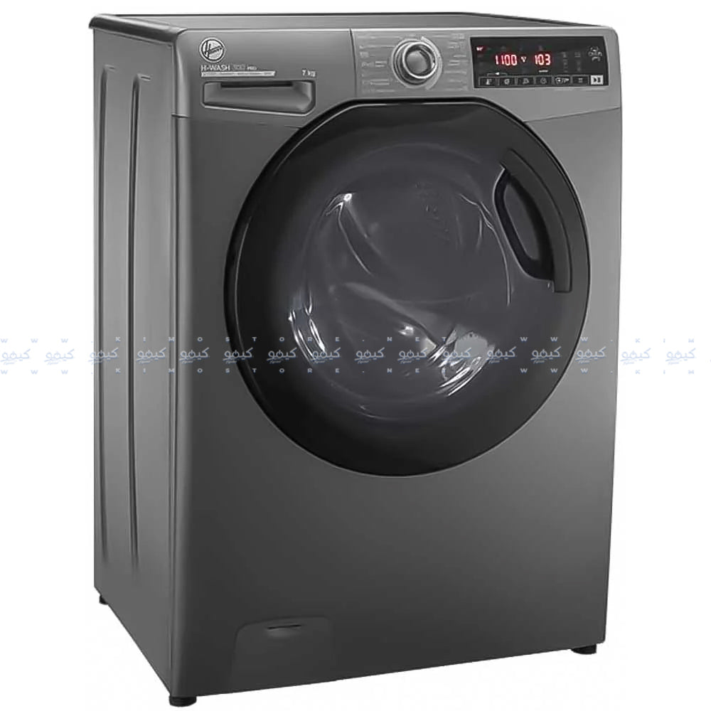 Hoover Front Load Fully Automatic Washing Machine Inverter H3WS17TMF3R-ELA 7Kg - Silver