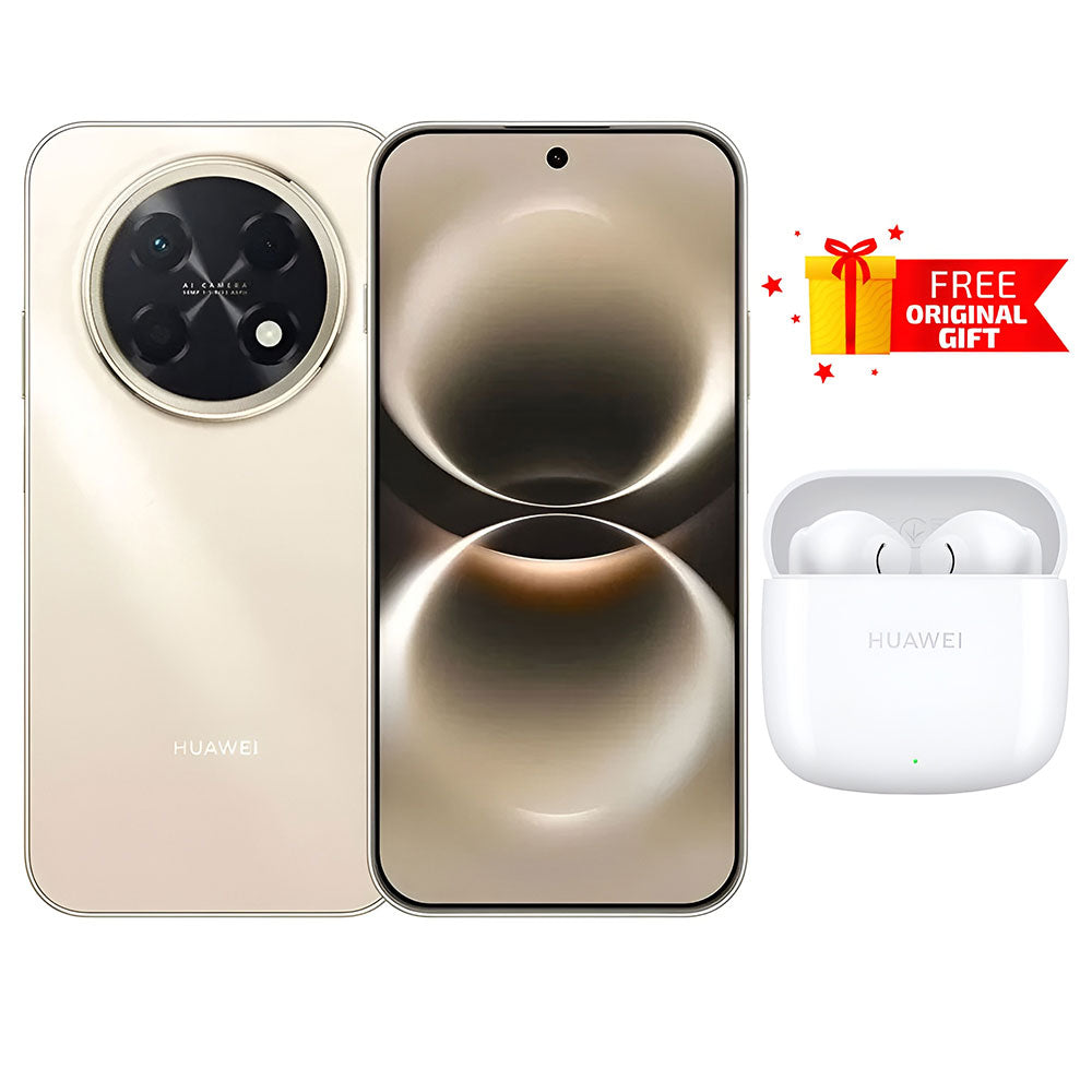 Huawei Nova 15 Max Dual SIM (256GB  8GB Ram  6.84 Inch  4G LTE) + Free Huawei FreeBuds SE 2 - Golden Black