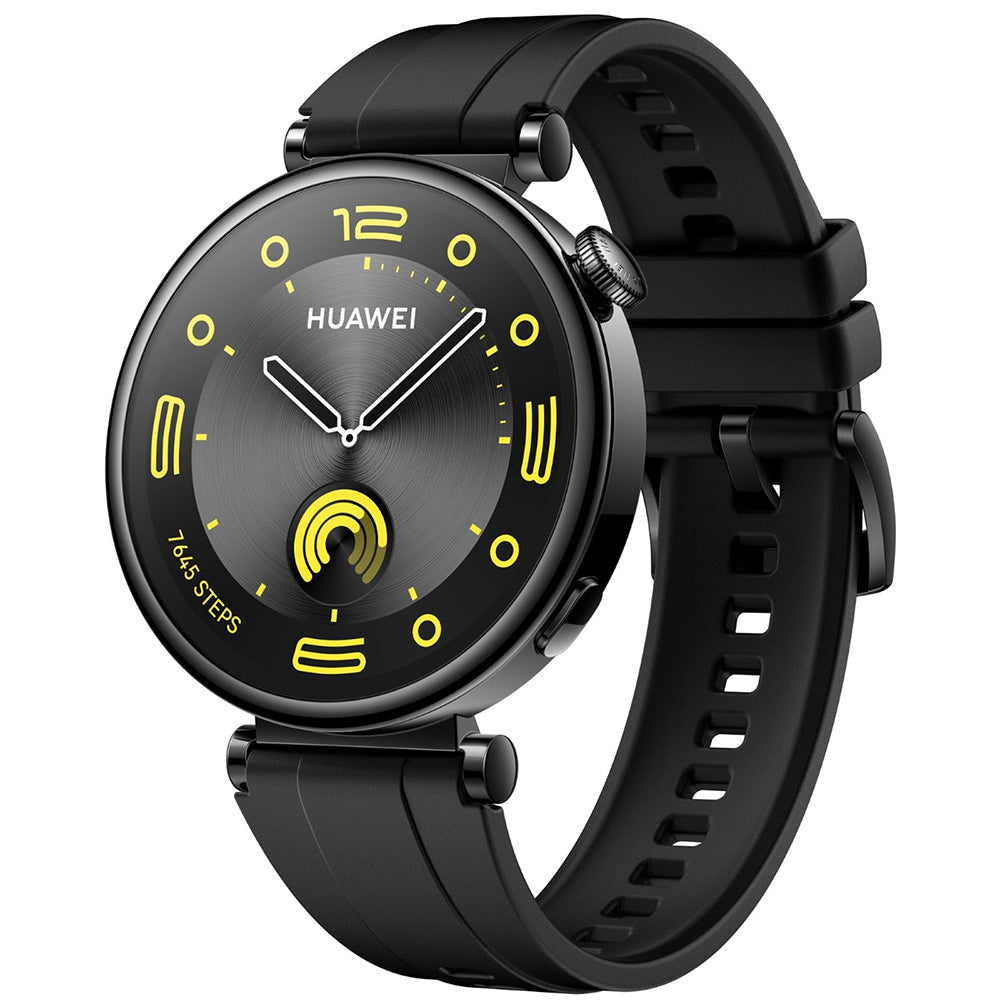 Huawei Watch GT 4 ARA-B19 (41mm - GPS) Black Stainless Steel Case With Black Fluoroelastomer Strap