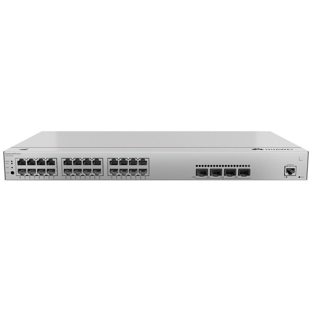 Huawei eKitEngine S310-24P4S Managed Rackmount PoE+ Switch 24 Ports 101001000Mbps + 4 Ports Gigabit SFP 400W