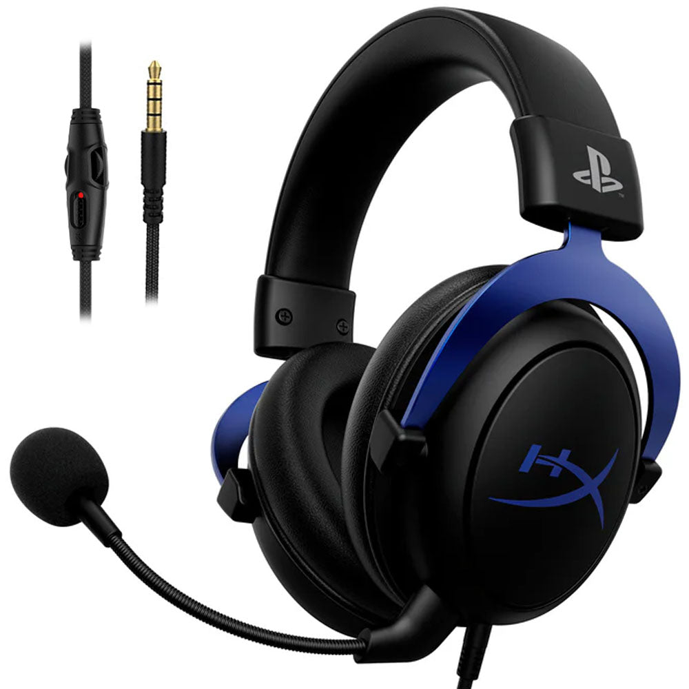 HyperX Cloud PlayStation Gaming Headset With Noise-Cancelling Mic - Blue x Black