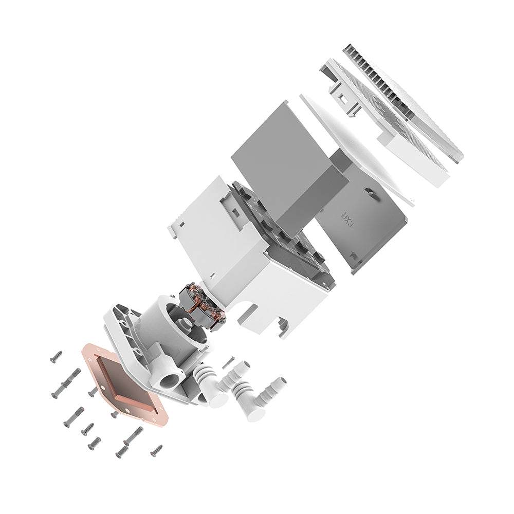 نظام تبريد مائي للبروسيسور اي دي-كولينج DX360 MAX WHITE 360mm AIO 
