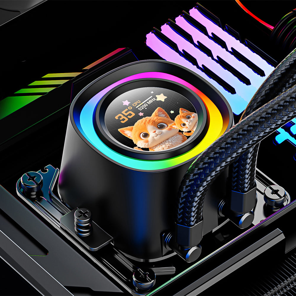 ID-COOLING FX360 LCD 360mm ARGB AIO CPU Liquid Cooler