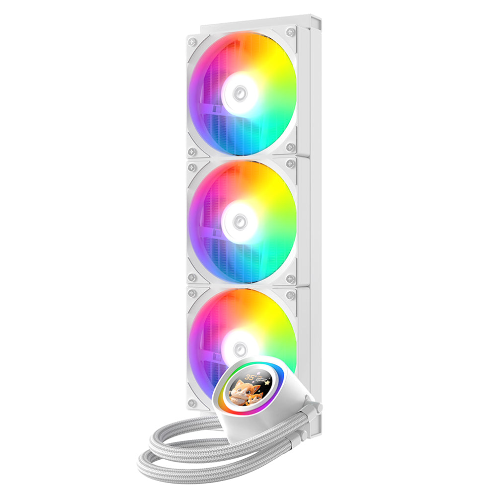 ID-COOLING FX360 LCD WHITE 360mm ARGB AIO CPU Liquid Cooler