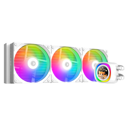ID-COOLING FX360 LCD WHITE 360mm ARGB AIO CPU Liquid Cooler