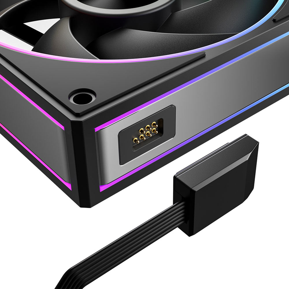 ID-COOLING MF-1230-K TRIO Magnetic ARGB Triple Case Fan
