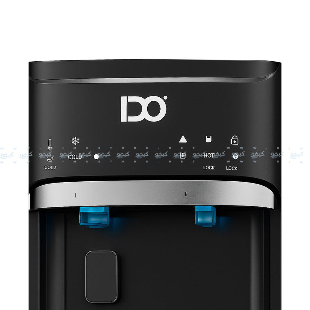 مبرد مياه ايدو تحميل من أسفل مع صانعة ثلج WDIM501-BK - أسود