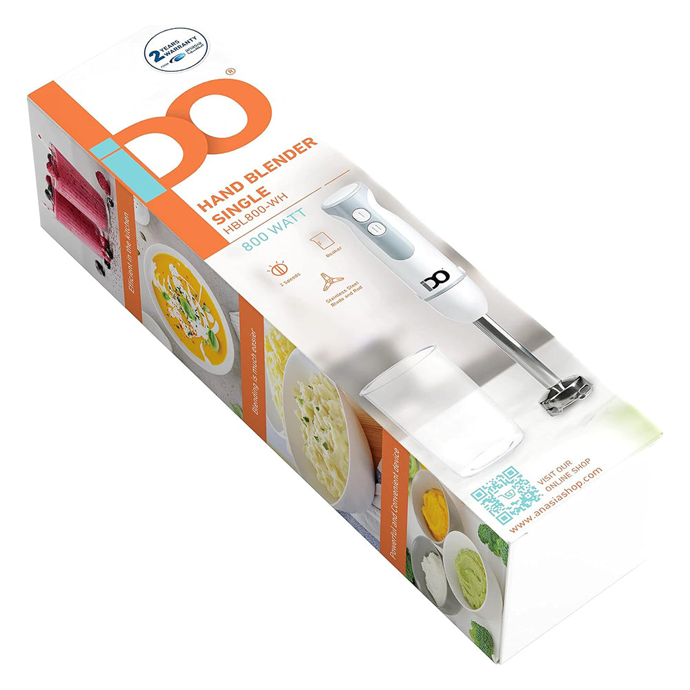 خلاط يدوى أيدو فردي 800 وات HBL800-WH