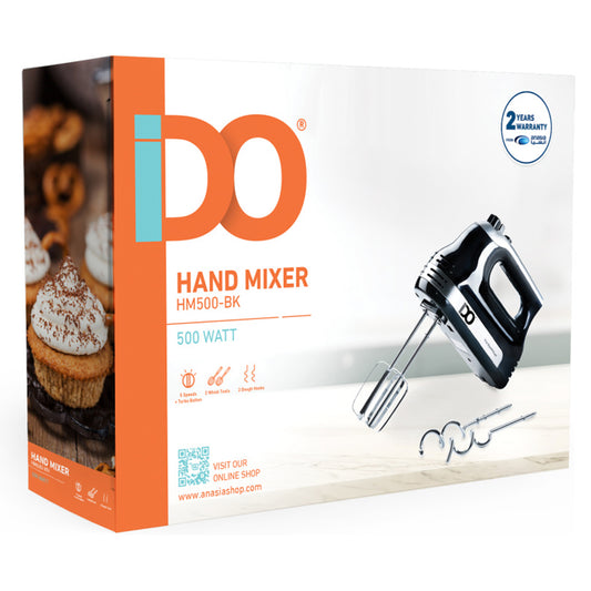 IDO Hand Mixer HM500-BK 500W - Black