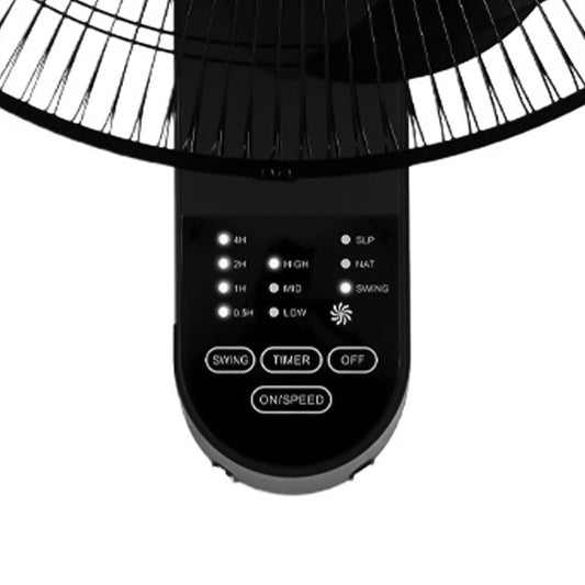 IDO Wall Fan With Remote WF18RC-BK 18 Inch - Black