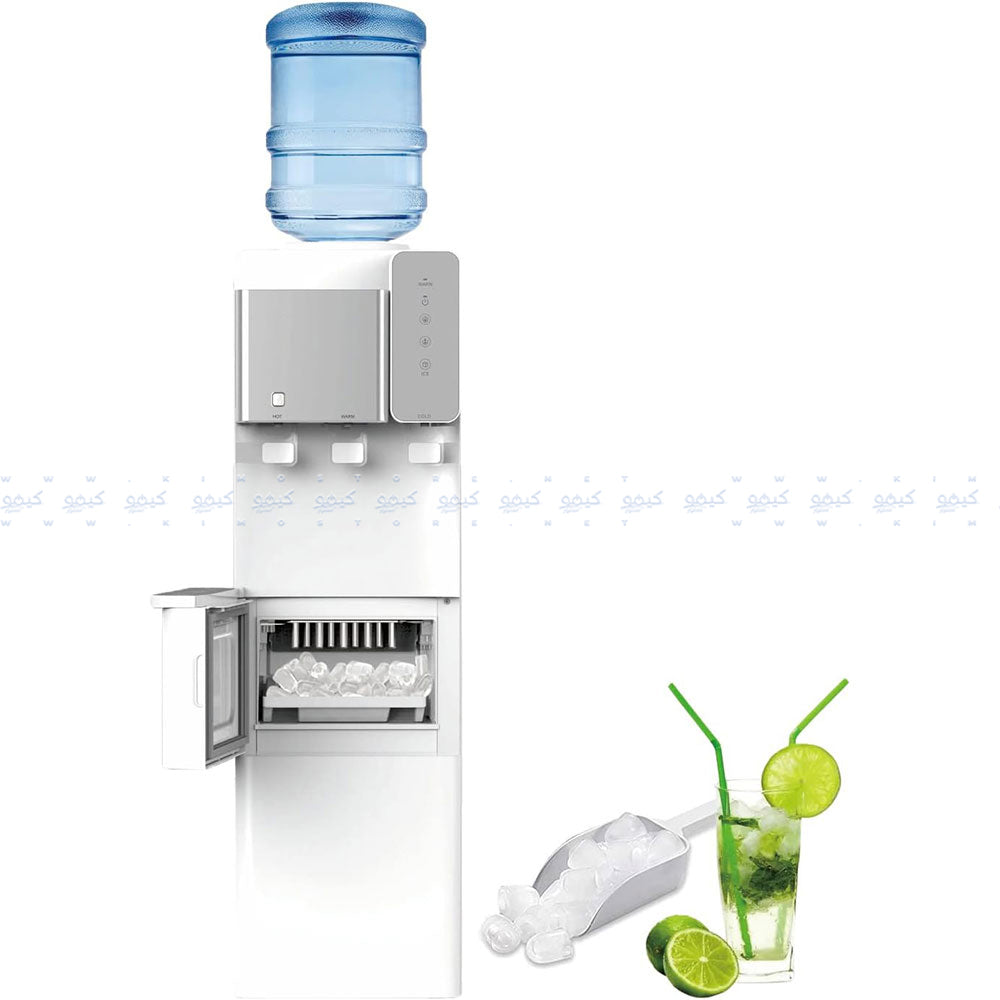 مبرد مياه مع صانع ثلج ايدو WDIM500-WHSV - فضي
