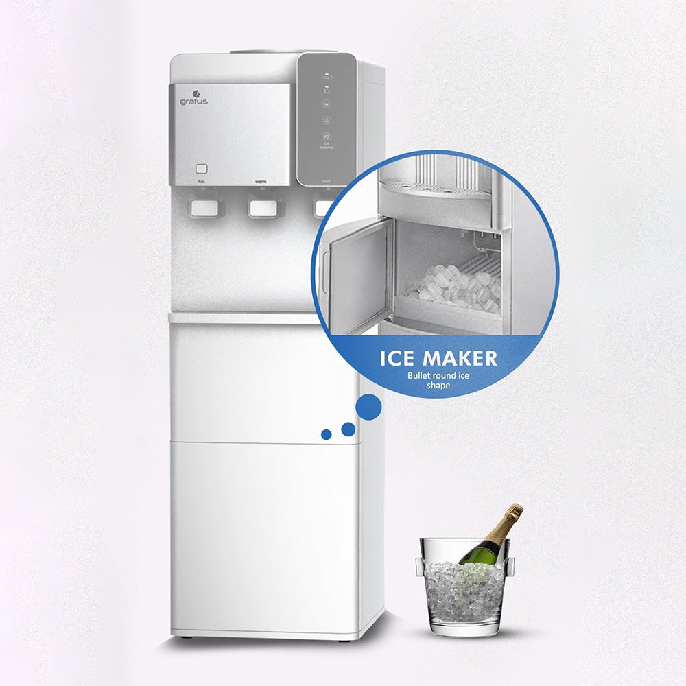 IDO Water Dispenser With Ice Maker WDIM500-WHSV - Silver
