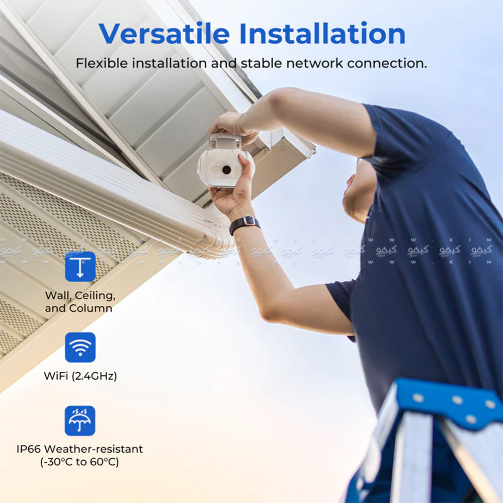 IMILAB EC5 Wi-Fi 360° Pan & Tilt AI Outdoor Security Camera 2K 3MP (Mic) (Full Color)