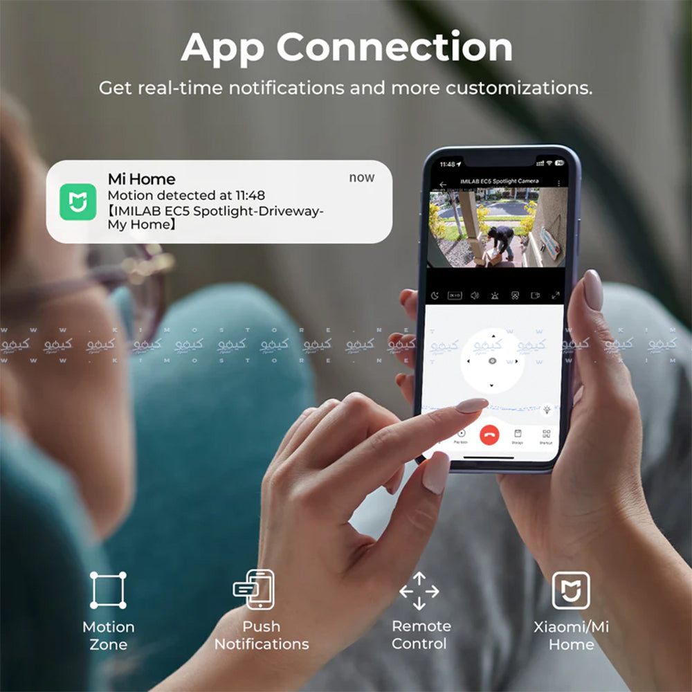 IMILAB EC5 Wi-Fi 360° Pan & Tilt AI Outdoor Security Camera 2K 3MP (Mic) (Full Color)