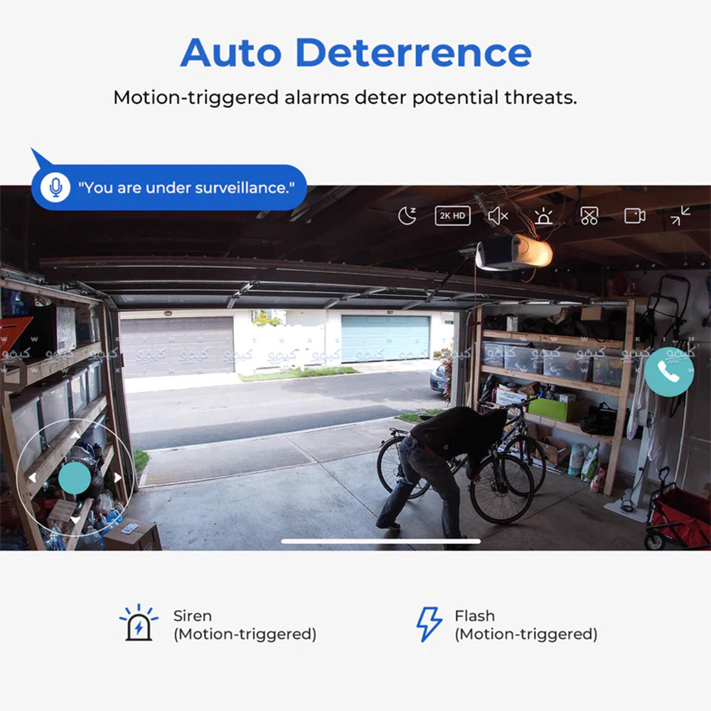 IMILAB EC5 Wi-Fi 360° Pan & Tilt AI Outdoor Security Camera 2K 3MP (Mic) (Full Color)