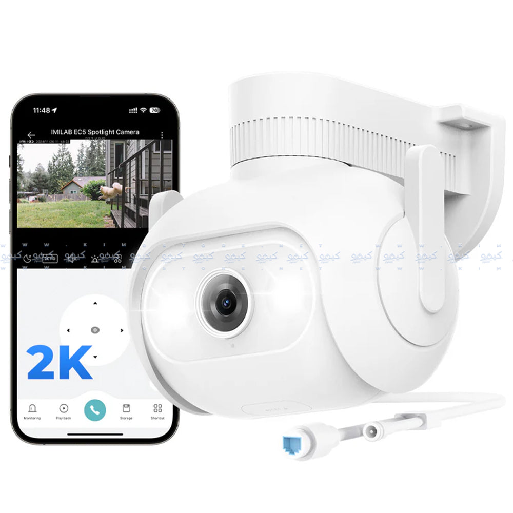 IMILAB EC5 Wi-Fi 360° Pan & Tilt AI Outdoor Security Camera 2K 3MP (Mic) (Full Color)