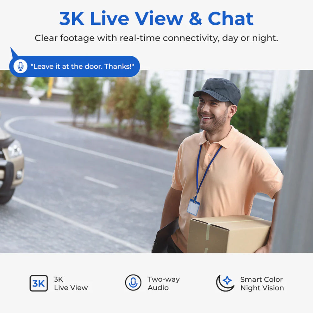 IMILAB EC6 Wi-Fi 360° Pan & Tilt AI Outdoor Security Camera 3K 5MP (Mic) (Full Color)