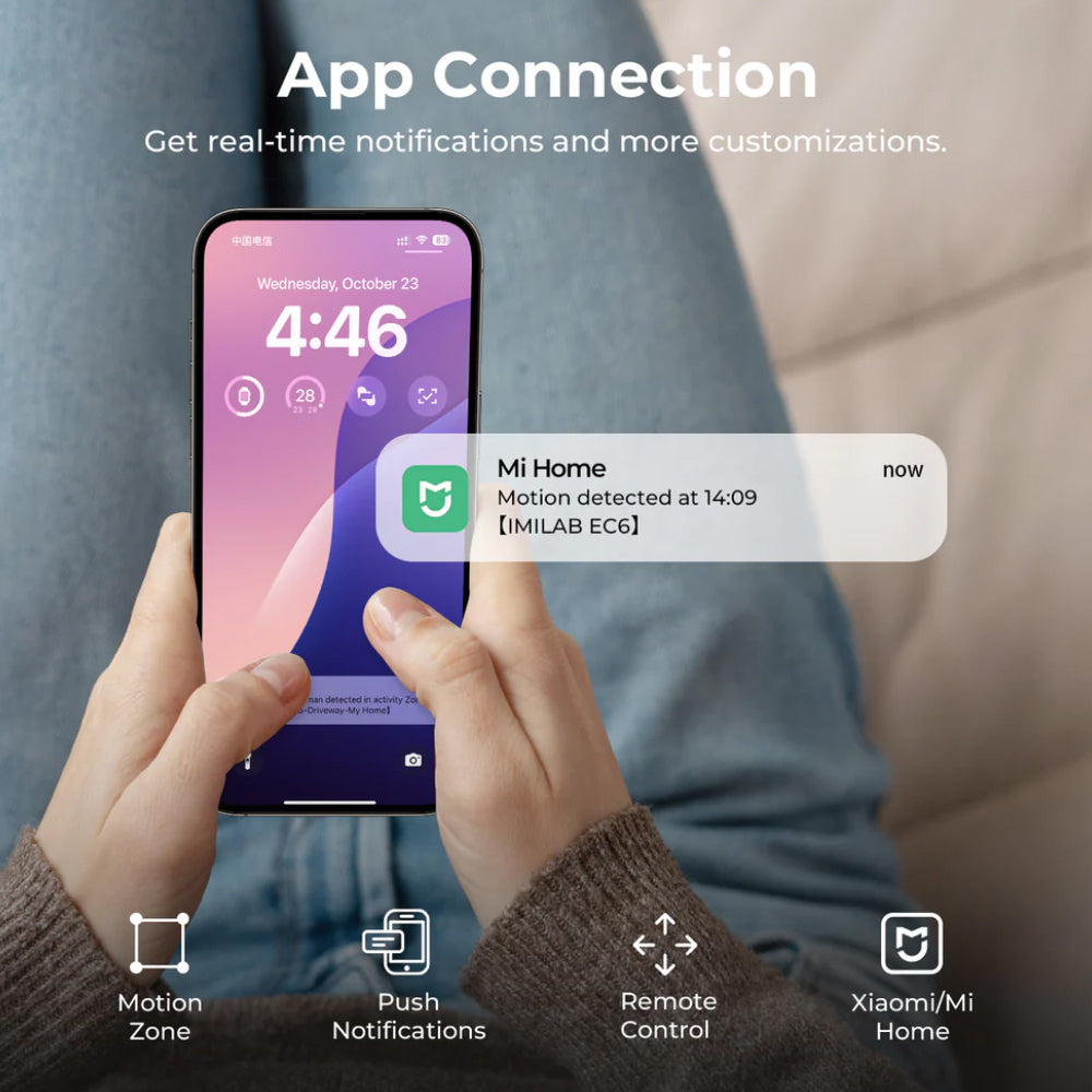 IMILAB EC6 Wi-Fi 360° Pan & Tilt AI Outdoor Security Camera 3K 5MP (Mic) (Full Color)