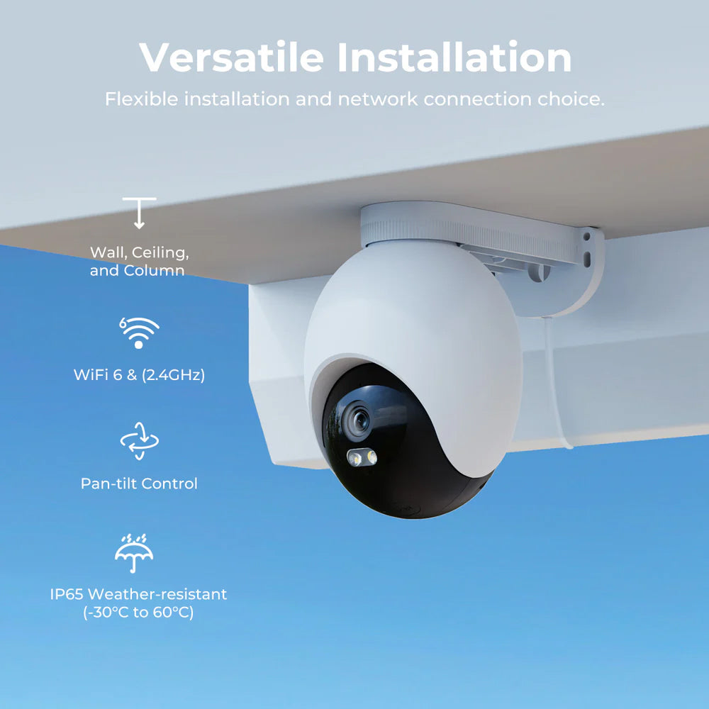 IMILAB EC6 Wi-Fi 360° Pan & Tilt AI Outdoor Security Camera 3K 5MP (Mic) (Full Color)
