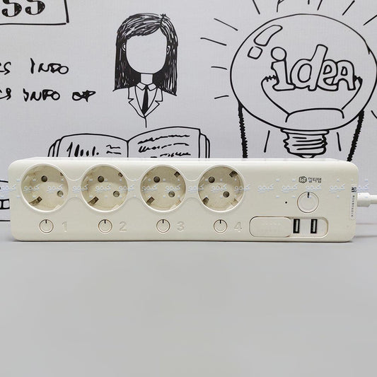 IOT MTTL-W01 Power Strip 1M 4Port + 2USB (Original Used)