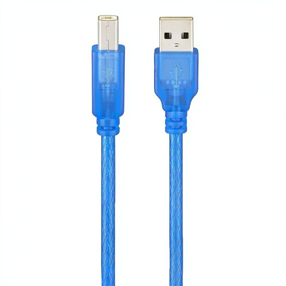 Iconz B2 Printer Cable 1.8m - Transparent Blue