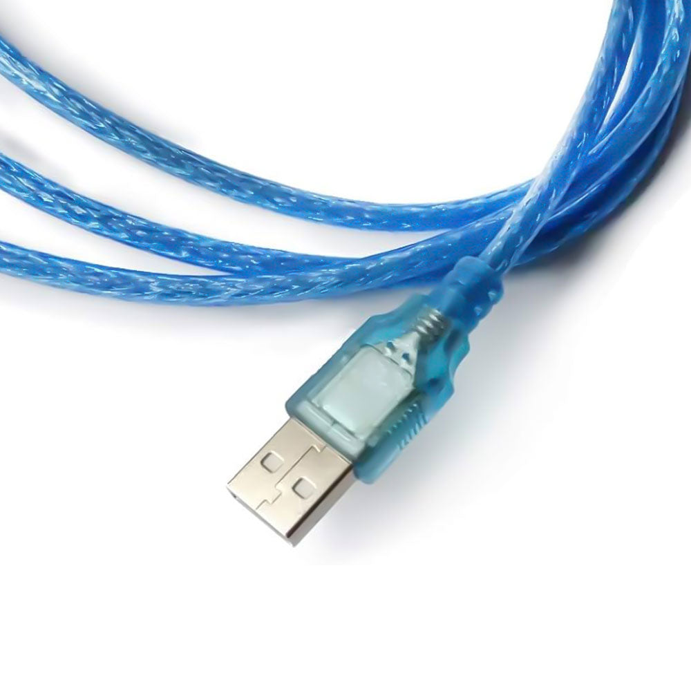 كابل طابعة ايكونز 1.8متر B2 - أزرق شفاف