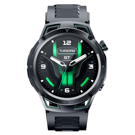 Infinix GTWATCH 5 Pro Smart Watch Black Case With Black Silicone Strap & Extra Nylon Strap
