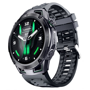 ساعة انفينيكس GTWATCH 5 Pro هيكل أسود مع سوار سيليكون أسود  سوار نايلون إضافي
