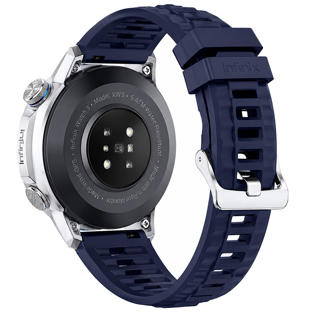Infinix GTWATCH 5 Pro Smart Watch Silver Case With Blue Silicon