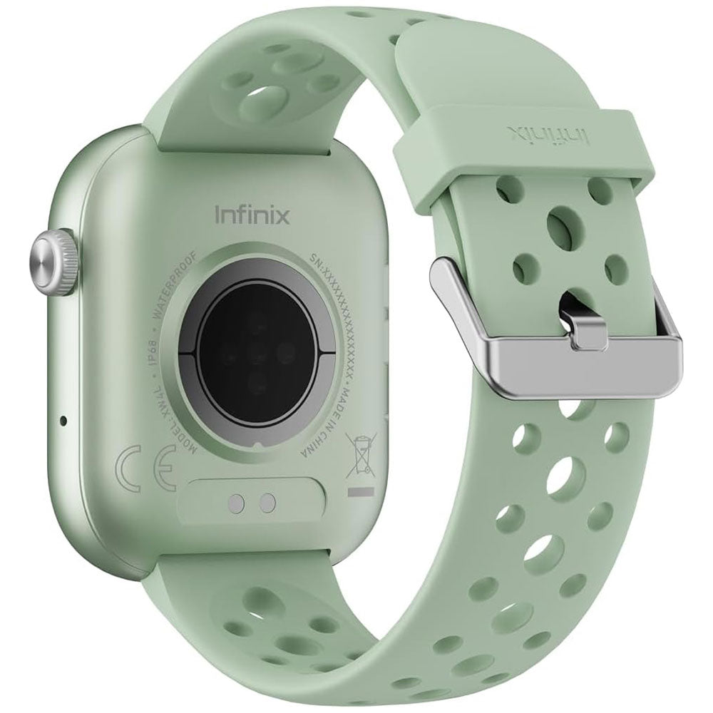 Infinix XWatch H4 Smart Watch Green Case With Green Silicone Strap
